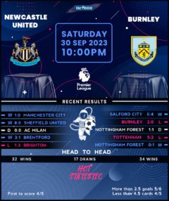 Newcastle United vs Burnley